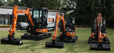 mini digger hire bury